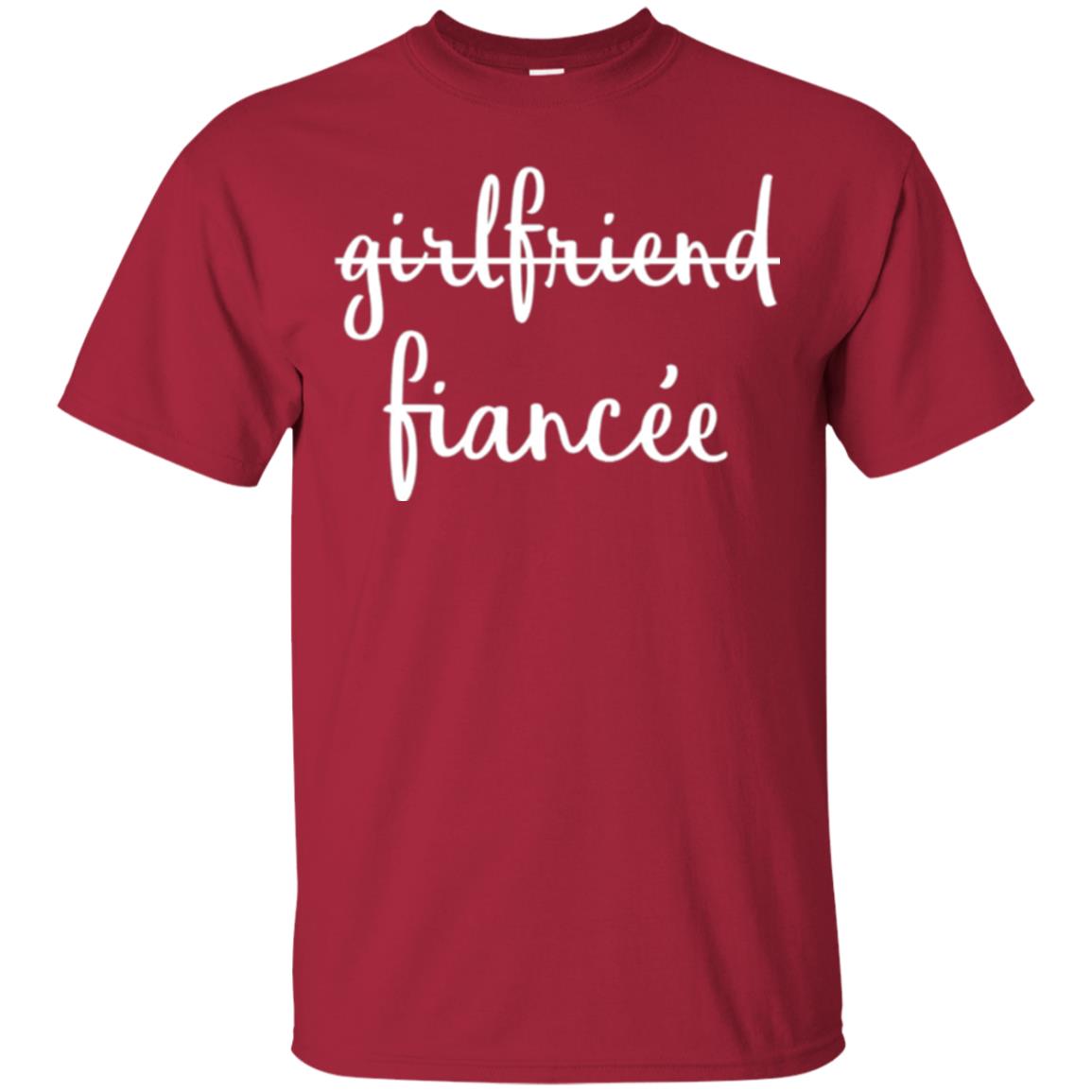 Fiance Engagement Party T-shirt Girlfriend Fiancee Cardinal