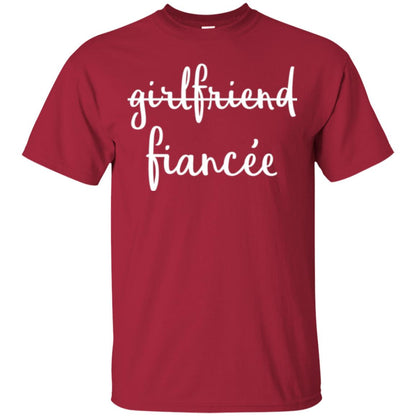 Fiance Engagement Party T-shirt Girlfriend Fiancee Cardinal