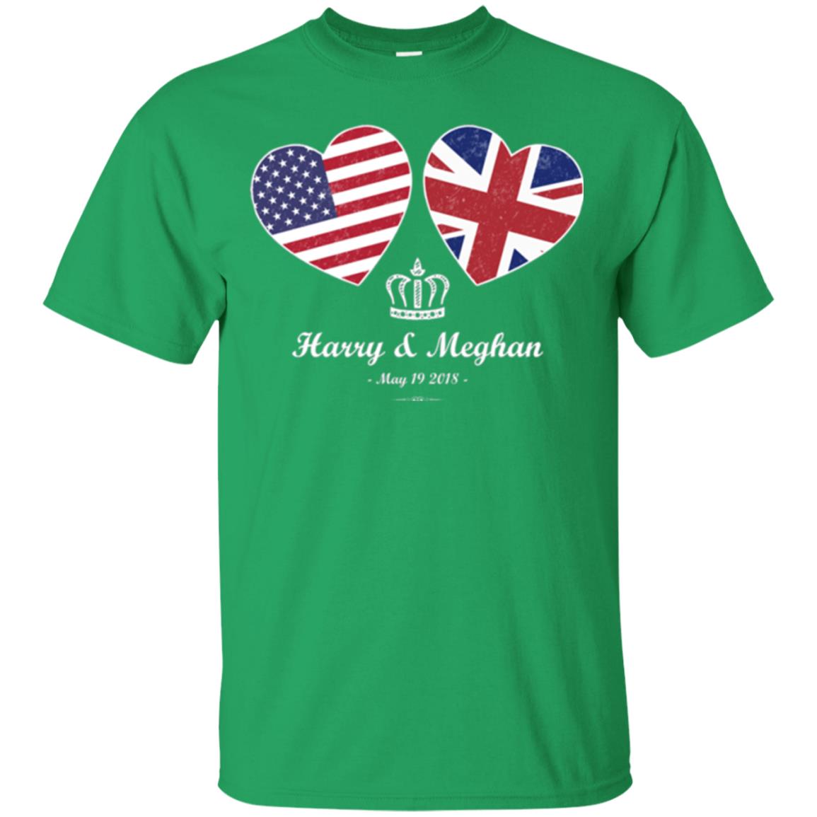 Harry And Meghan British American Royal Wedding Shirt Irish Green