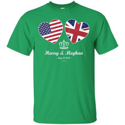 Harry And Meghan British American Royal Wedding Shirt Irish Green