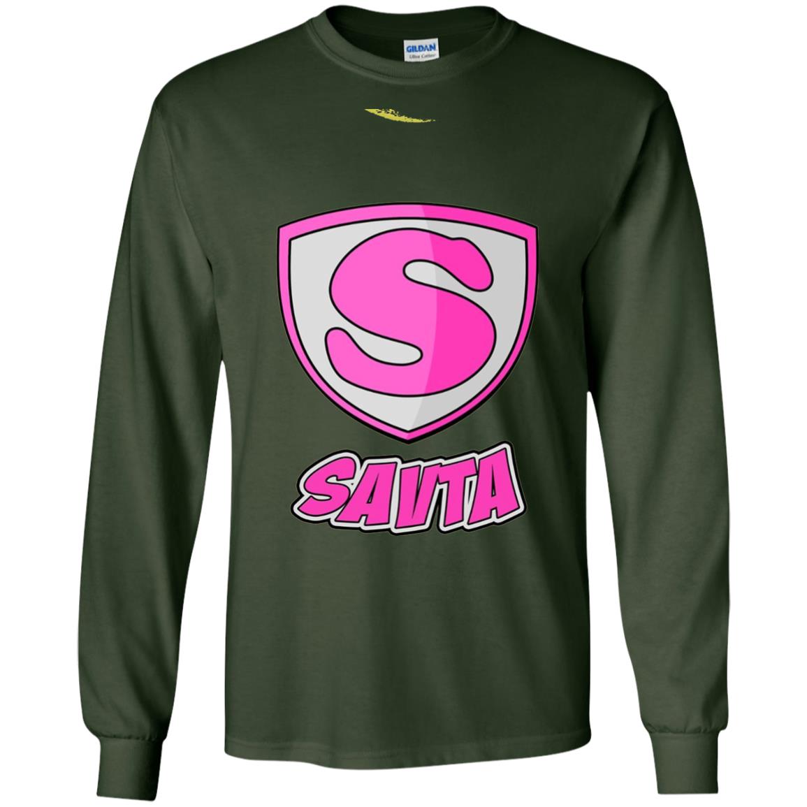 Savta Superhero Mother_s Day Super T-shirt Forest Green