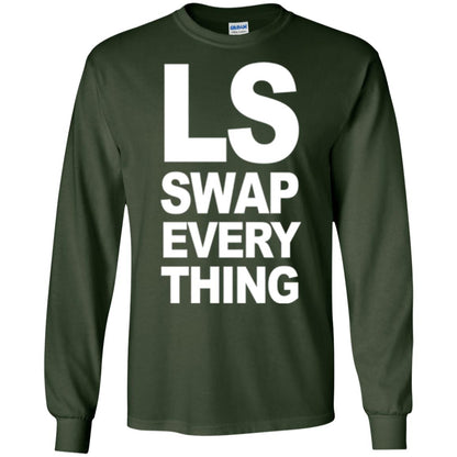 Trucker T-shirt Ls Swap Everything Forest Green