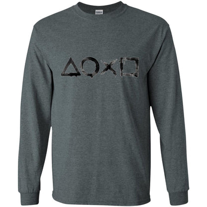 Gamer T-shirt Playstation Ink Wash 2 Dark Heather
