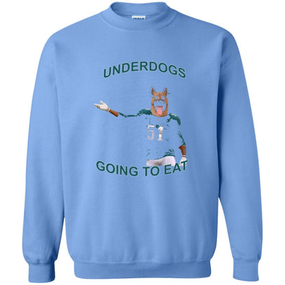 Football T-shirt Underdogs Going To Eat Carolina Blue