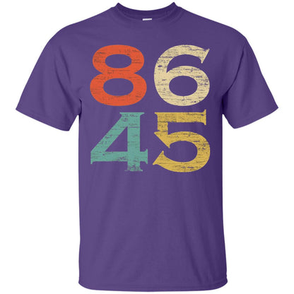 Classic Vintage Style 86 45 Anti Trump T-shirt Purple