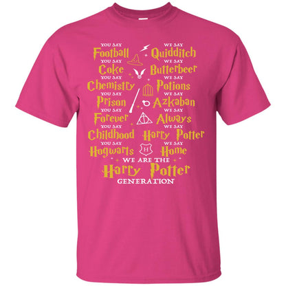We Are The Harry Potter Generation Movie Fan T-shirt Heliconia