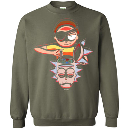 Film T-shirt Cartoon Lover Evil Morty Military Green