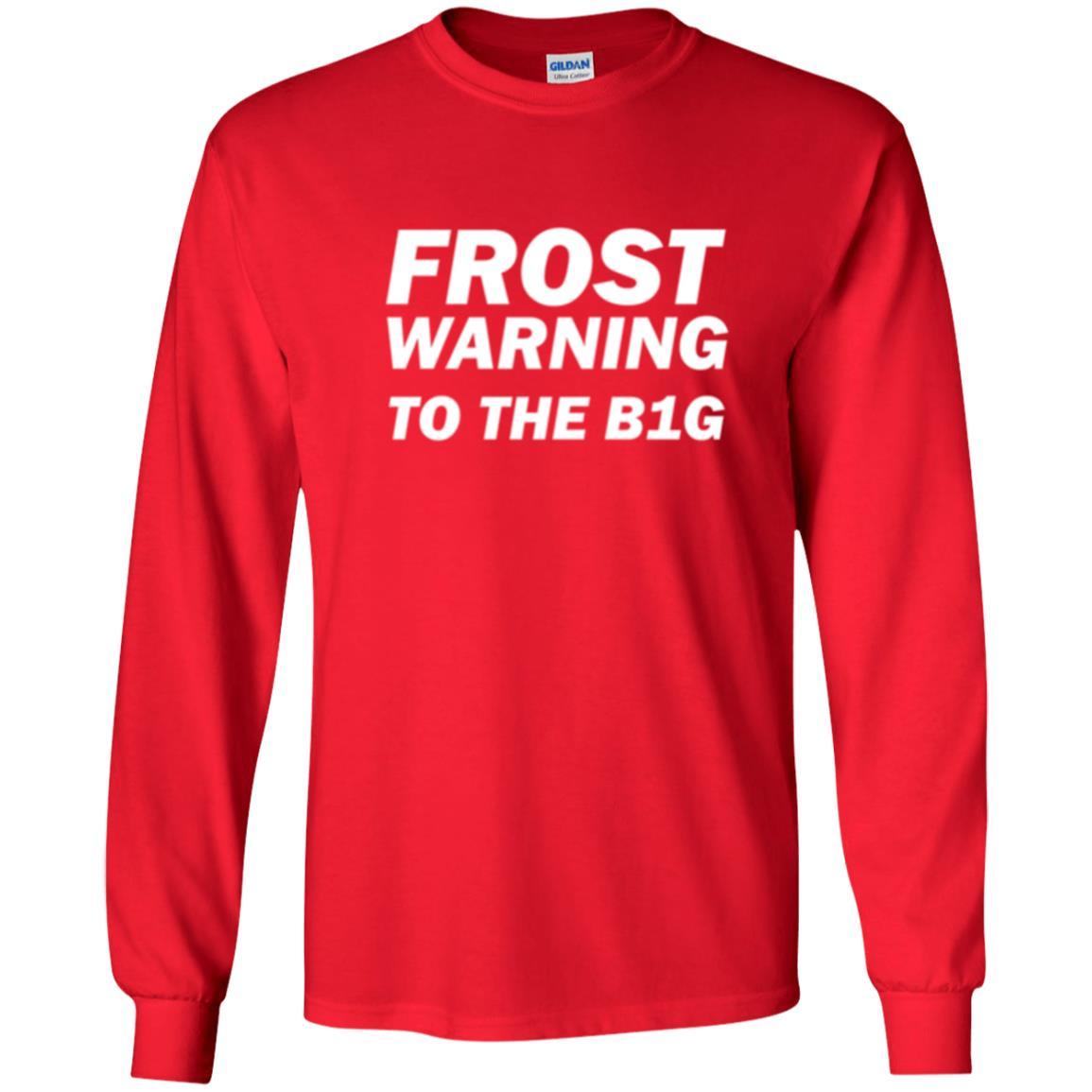 Frost Warning Nebraska T-shirt Red