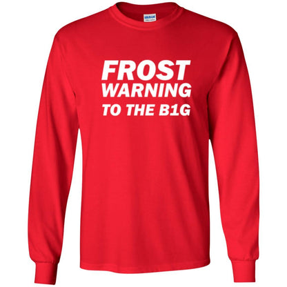 Frost Warning Nebraska T-shirt Red