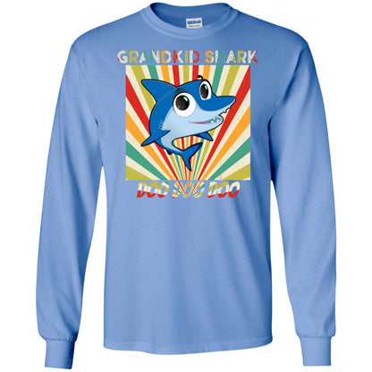 Grandkids Shark Doo Doo Doo Family Shark Gift Shirt Carolina Blue