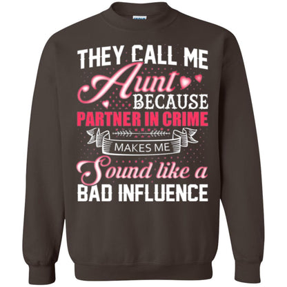 Aunt T-shirt They Call Me Aunt Dark Chocolate