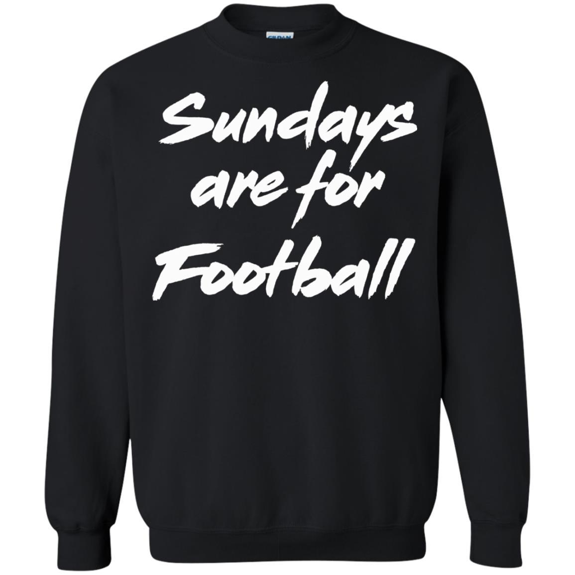 Football Lover T-shirt Sundays Are For Football Black