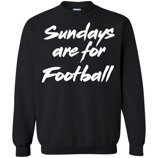 Football Lover T-shirt Sundays Are For Football Black