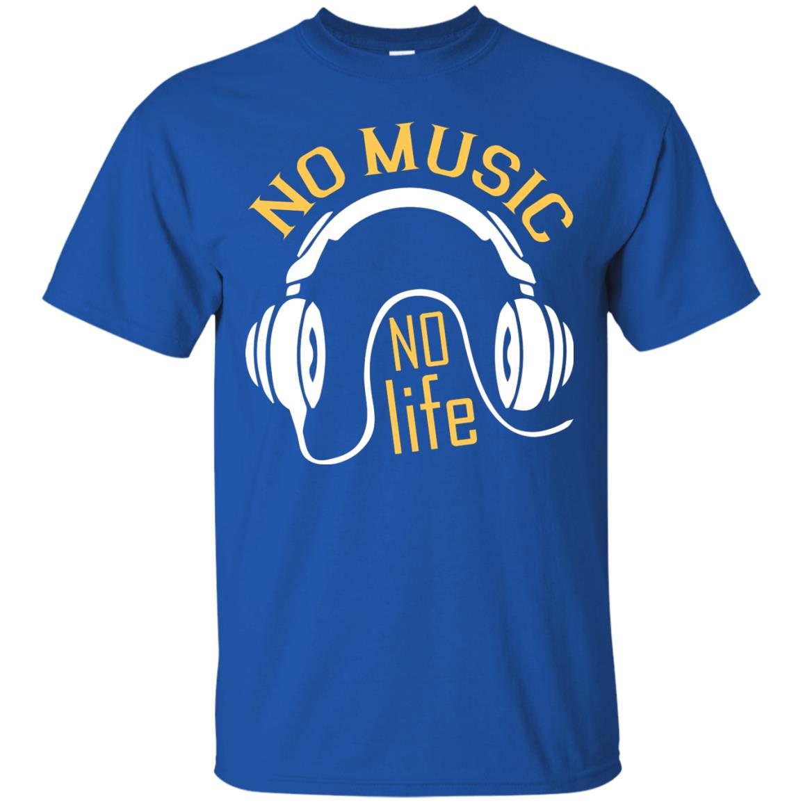 No Music No Life Music Lover Shirt Royal