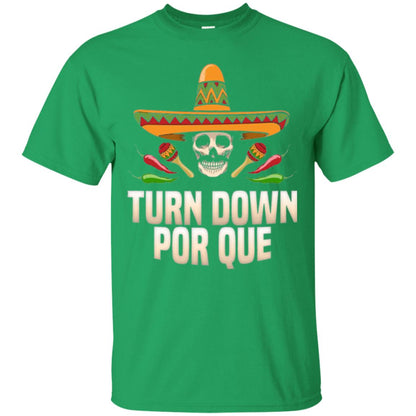 Turn Down Por Que Skull Pirate T-shirt Irish Green
