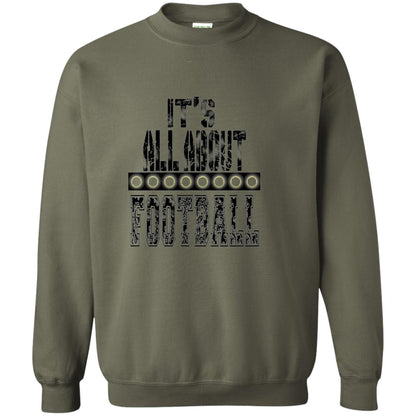 Football Lover T-shirt It_s All About Football Military Green