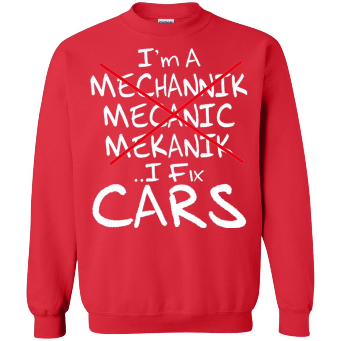 Mechanic T-shirt I Fix Cars Red