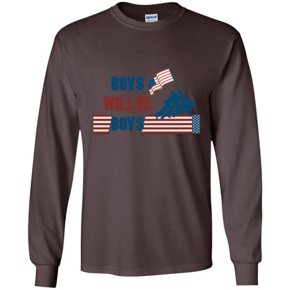 Boys Will Be Boys Military Shirt Dark Chocolate