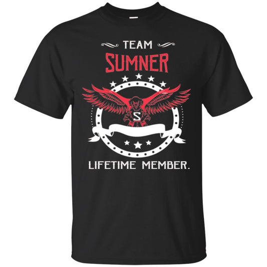 Team Sumner Lifetime Member Family T-shirt Black