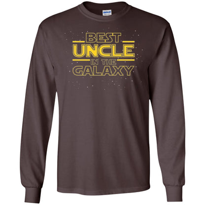 Uncle T-shirt Best Uncle In The Galaxyt-shirt Dark Chocolate