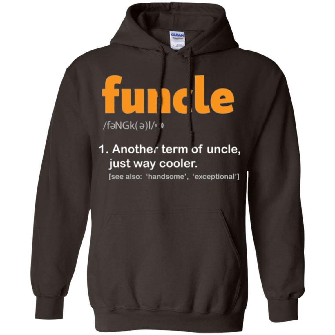 Funcle Definition T-shirt Funny Uncle Jokes Dark Chocolate