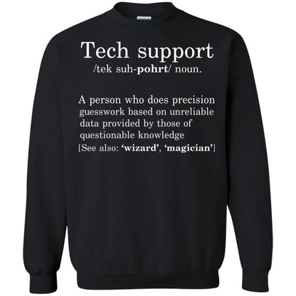 Computer Nerd T-shirt Tech Support Definition Black