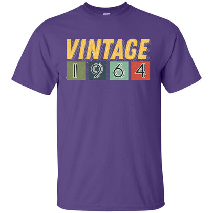 Vintage 1964 54th Birthday Gift Shirt For Mens Or Womens Purple