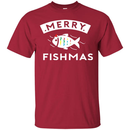 Merry Christmas Fisherman T-shirt Merry Fishmas Cardinal