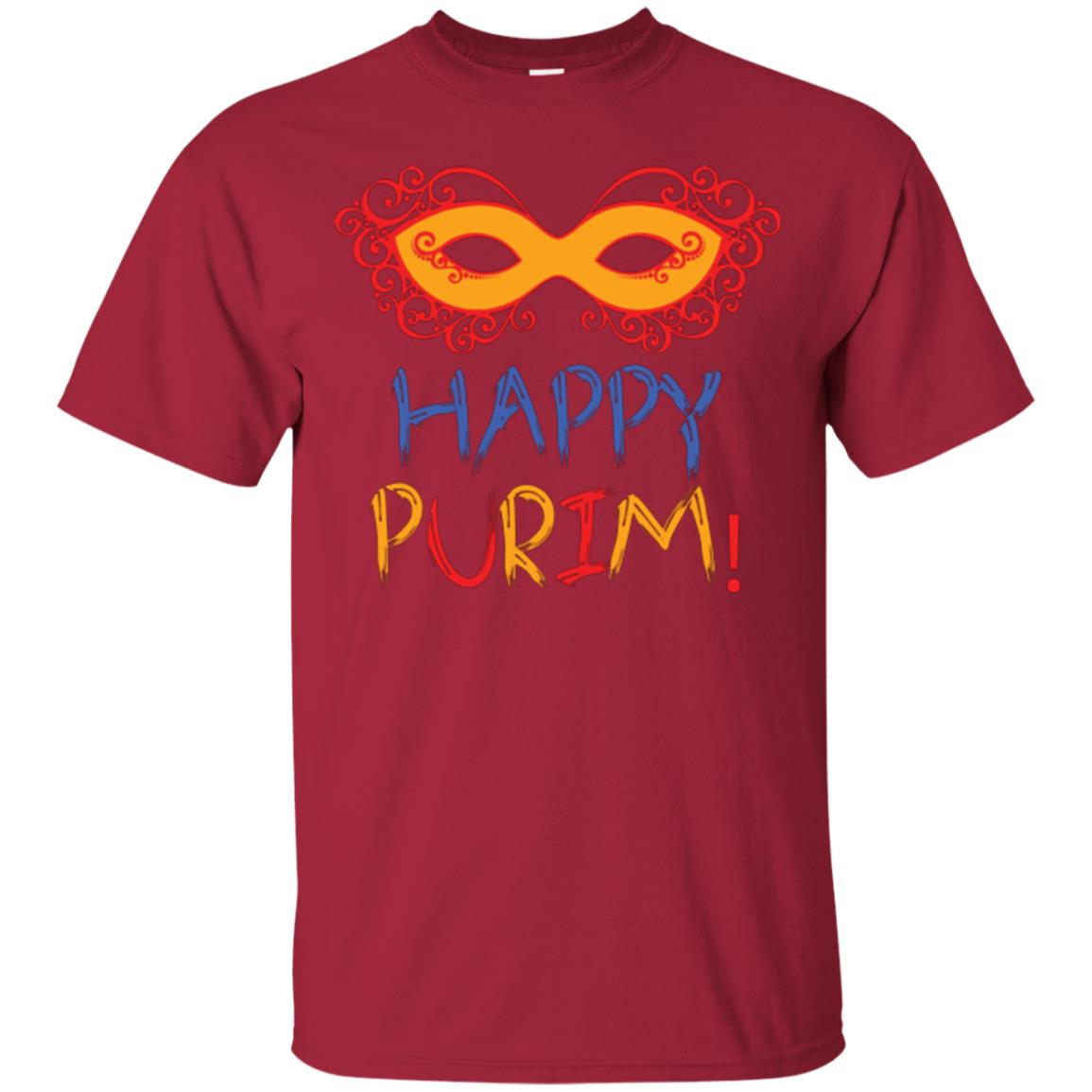 Purim Day T-shirt Happy Purim Cardinal