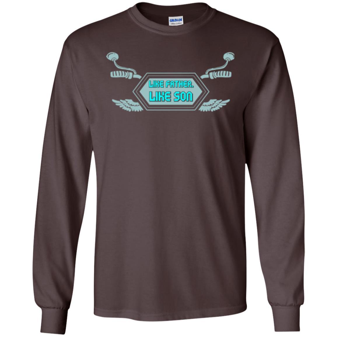 Motocross T-shirt Like Father Like Son Dark Chocolate