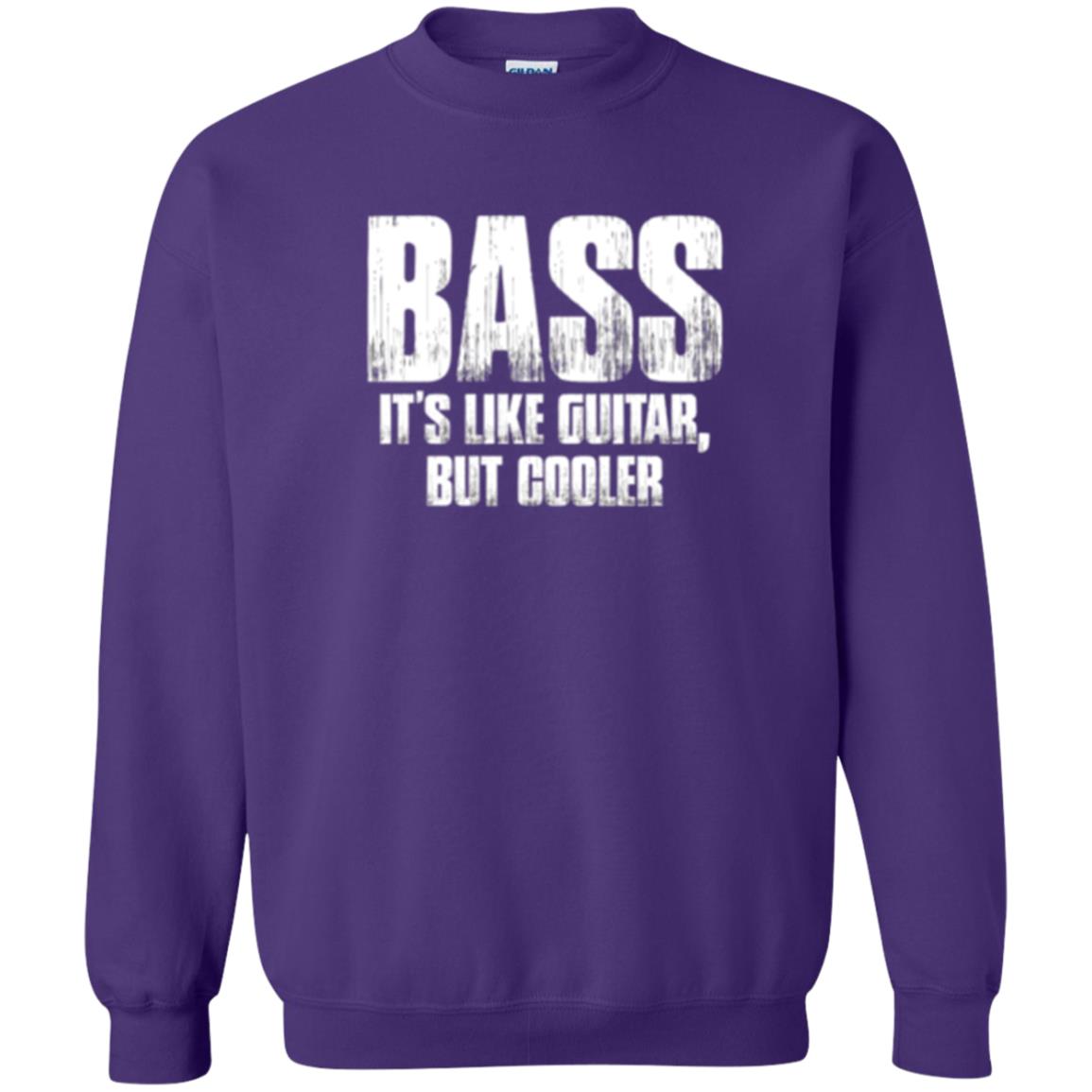 Funny Music T-shirt Bass It_s Like Guitar But Cooler Purple