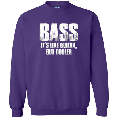 Funny Music T-shirt Bass It_s Like Guitar But Cooler Purple
