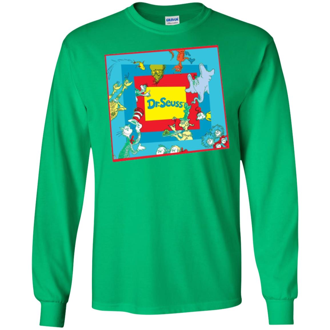 Dr. Seuss Character National Wear Red Day T-shirt Irish Green