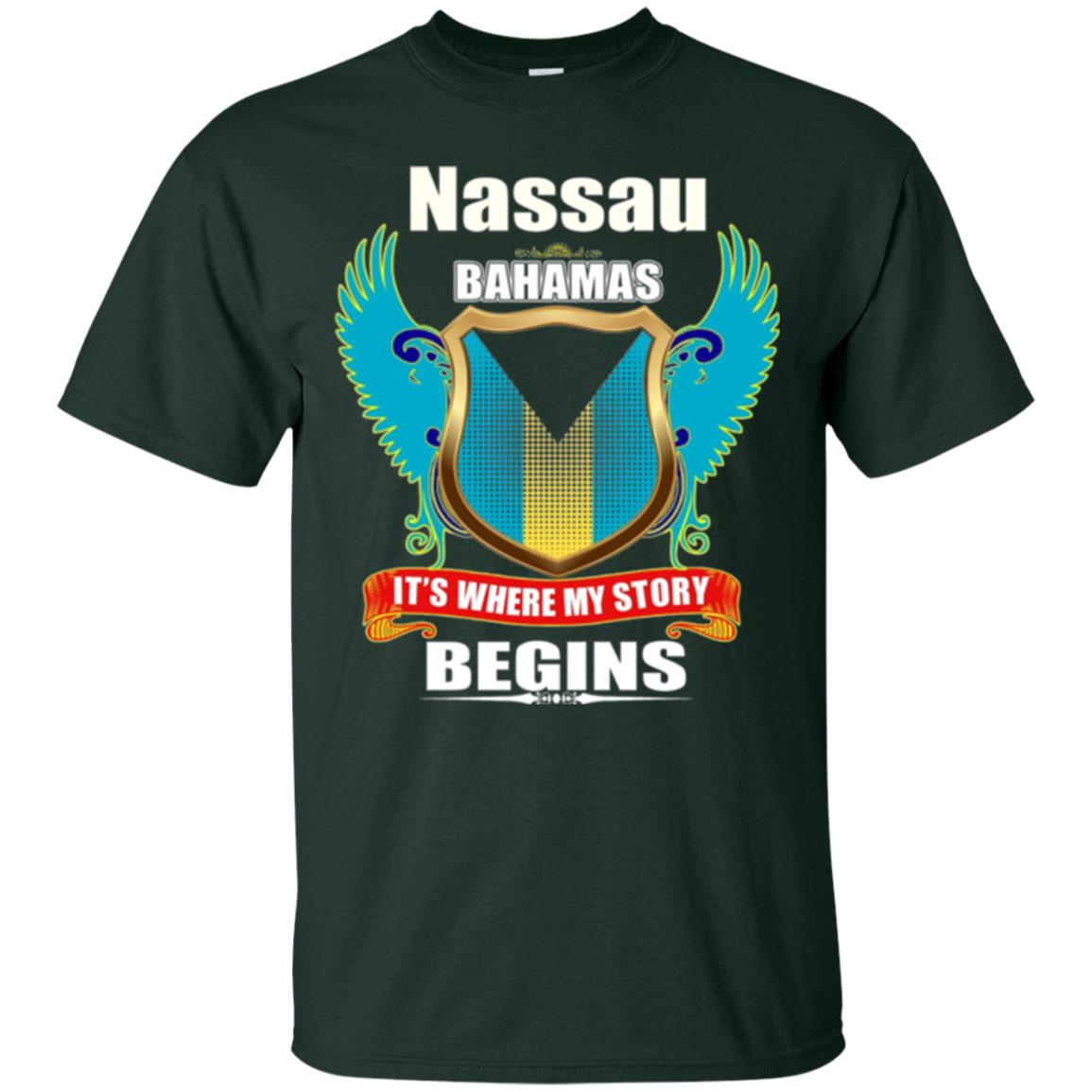 Bahamian T-shirt Nassau Bahamas T-shirt Forest Green