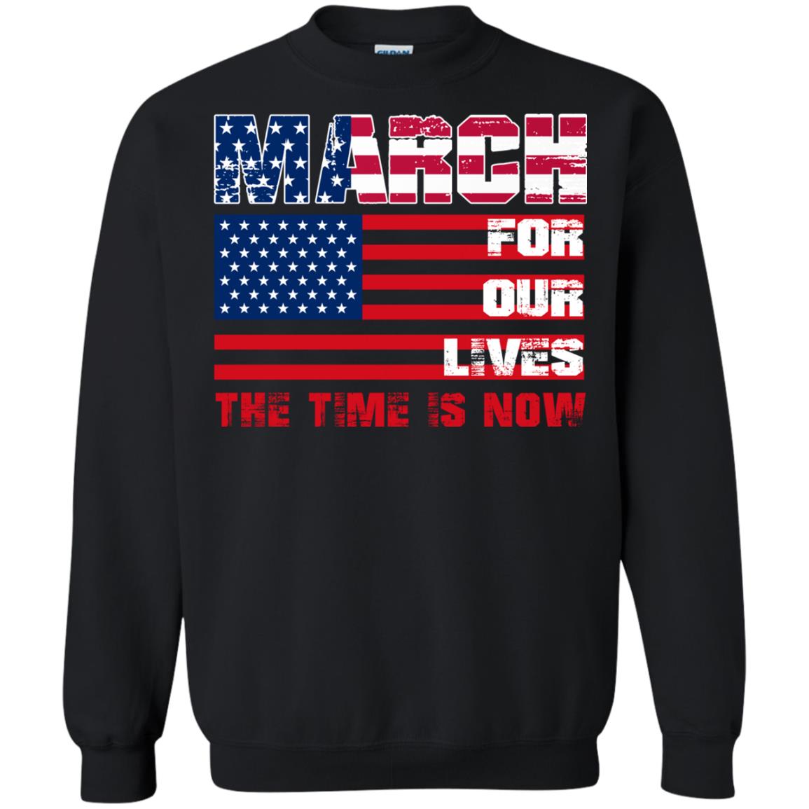 March For Our Lives The Time Is Now Gun Controls T-shirt Black