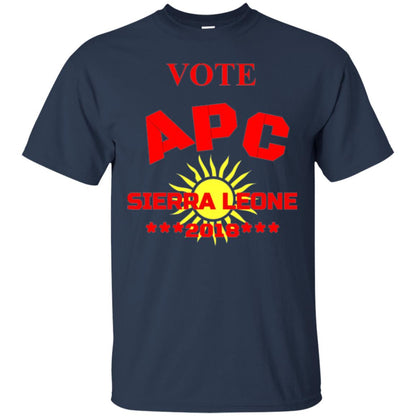 Political Sierra Leone T-shirt Vote Apc Sierra Leone 2018 Navy