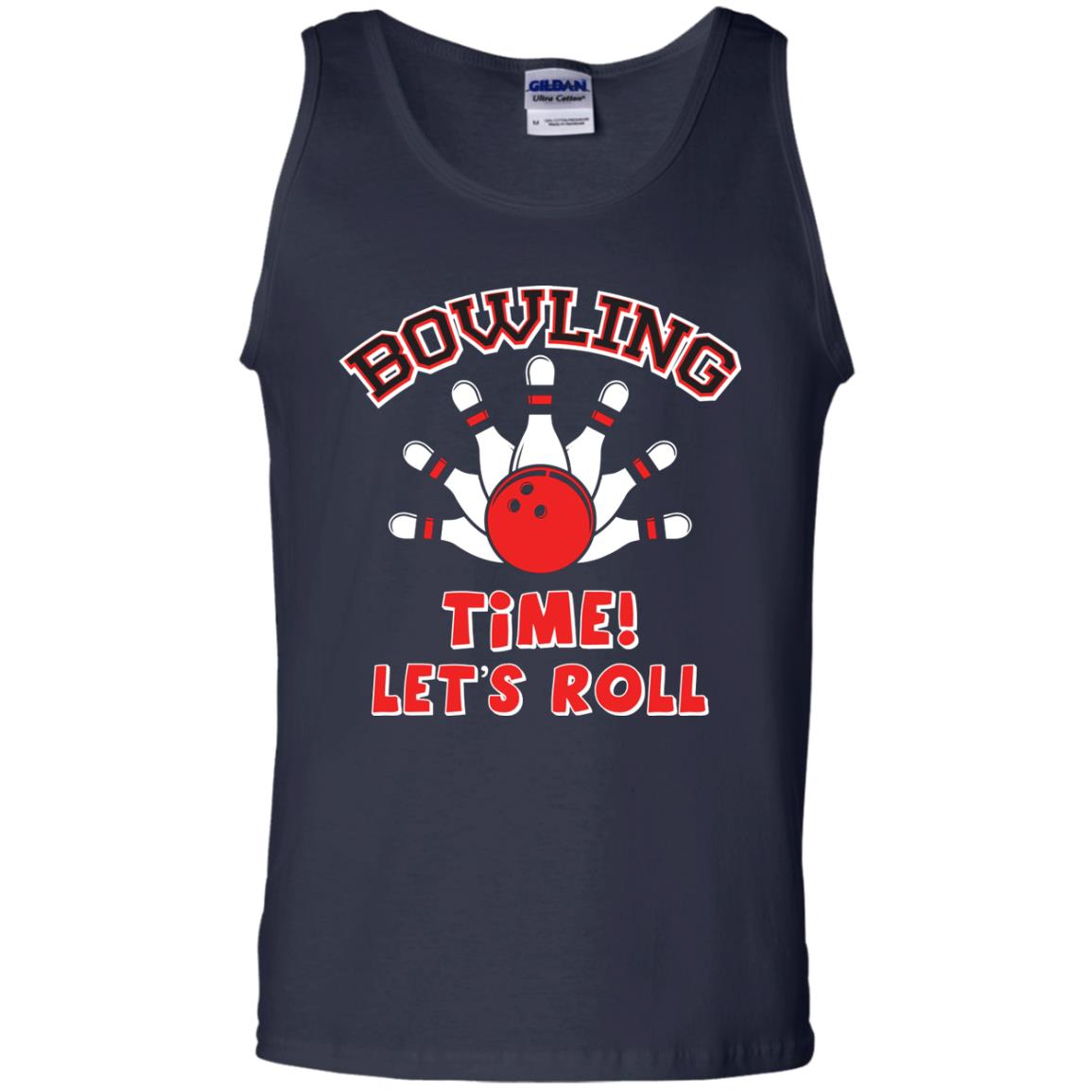 Bowling Lover T-shirt Time Let’s Roll Navy
