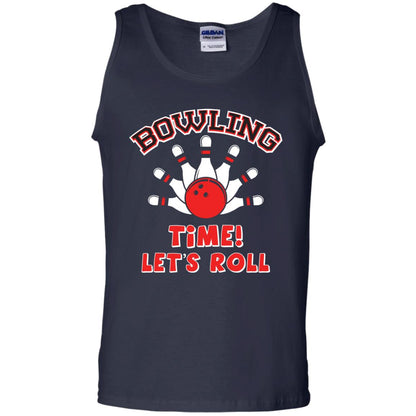 Bowling Lover T-shirt Time Let’s Roll Navy
