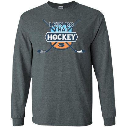 Let_s Do That Hockey T-shirt Dark Heather