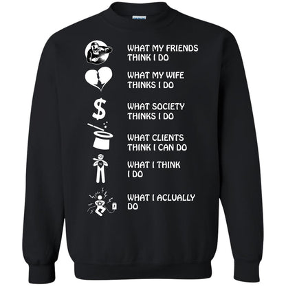 What My Friends Thinks I Do What My Wife Thinks I Do What Society Thinks I Do What Clients Thinks I Can Do What I Think I Do What I Actually Do Black
