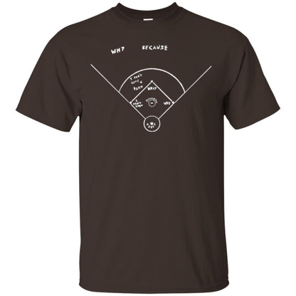 Who's On First T-shirt Dark Chocolate