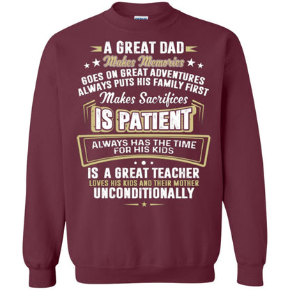 A Great Dad Make Memories Goes On Great Adventures Always Pots His Familly First Maroon