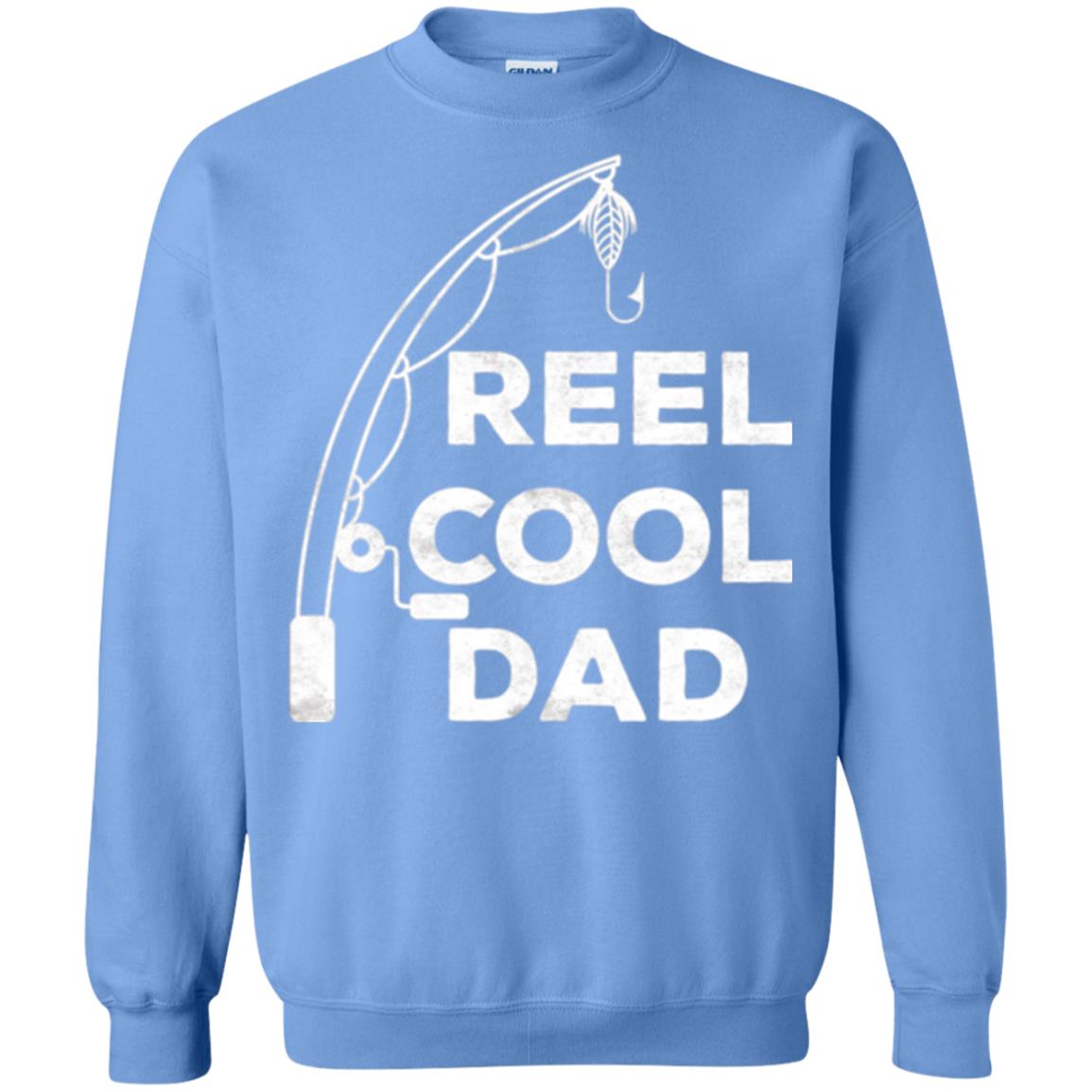 Fisherman T-shirt Reel Cool Dad Carolina Blue