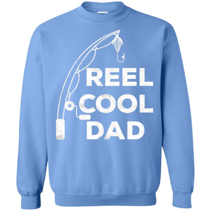 Fisherman T-shirt Reel Cool Dad Carolina Blue