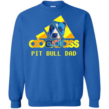 Abadass Pit Bull Dad Daddy Loves Pitbull Shirt Royal
