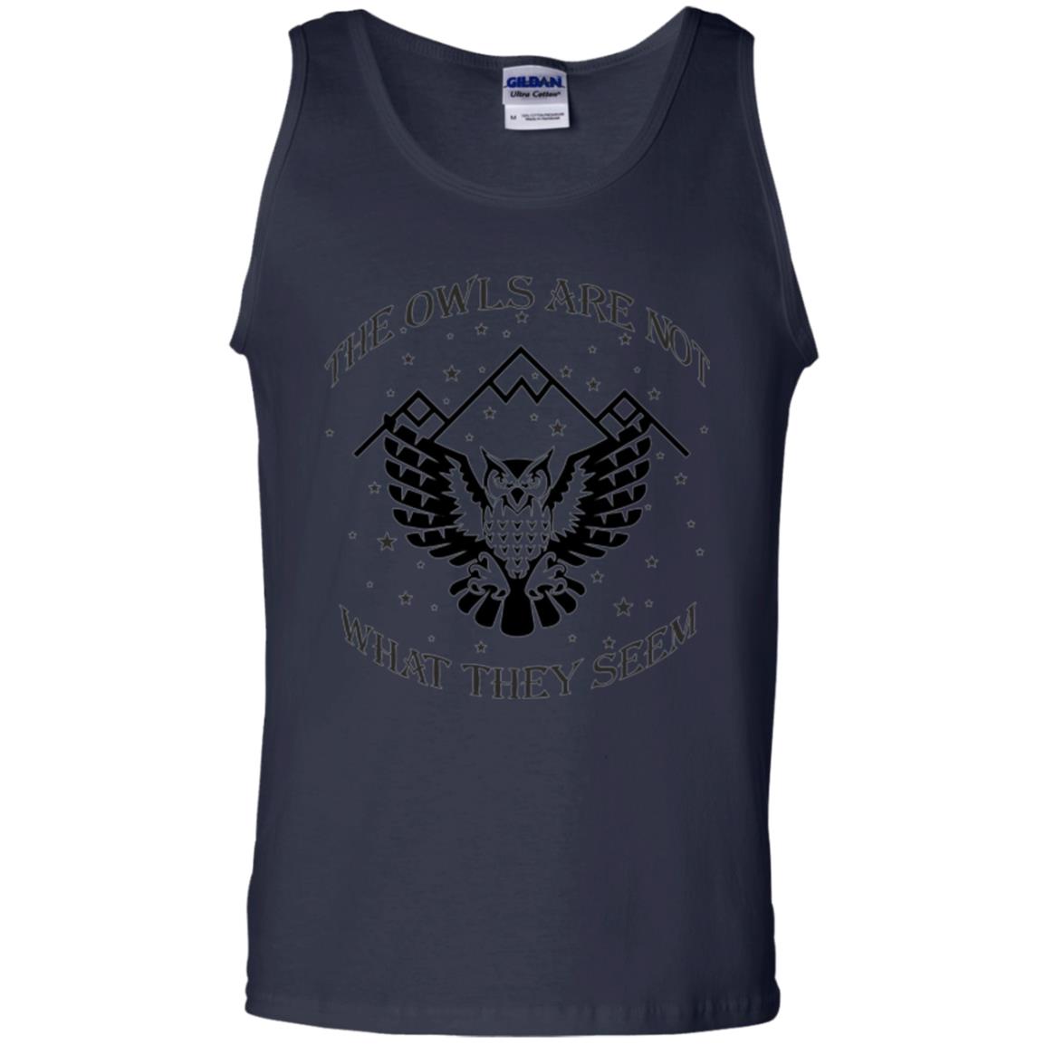 Owl Lovers T-shirt The Owls Are Not What They Seem Navy