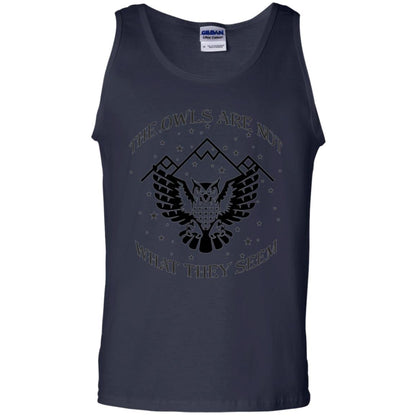 Owl Lovers T-shirt The Owls Are Not What They Seem Navy