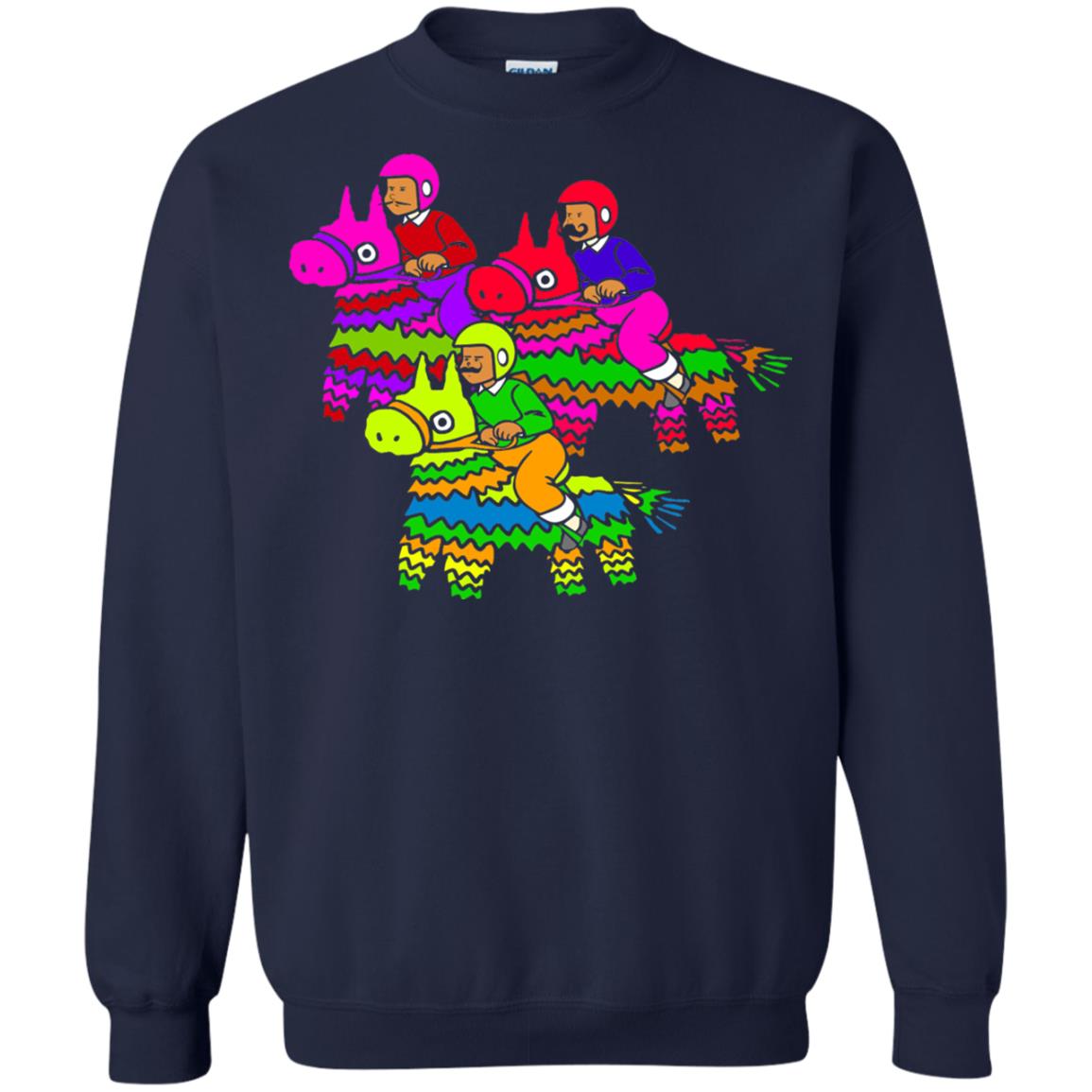 Cinco De Derby Pinata Jockeys Horse Race T-shirt Navy