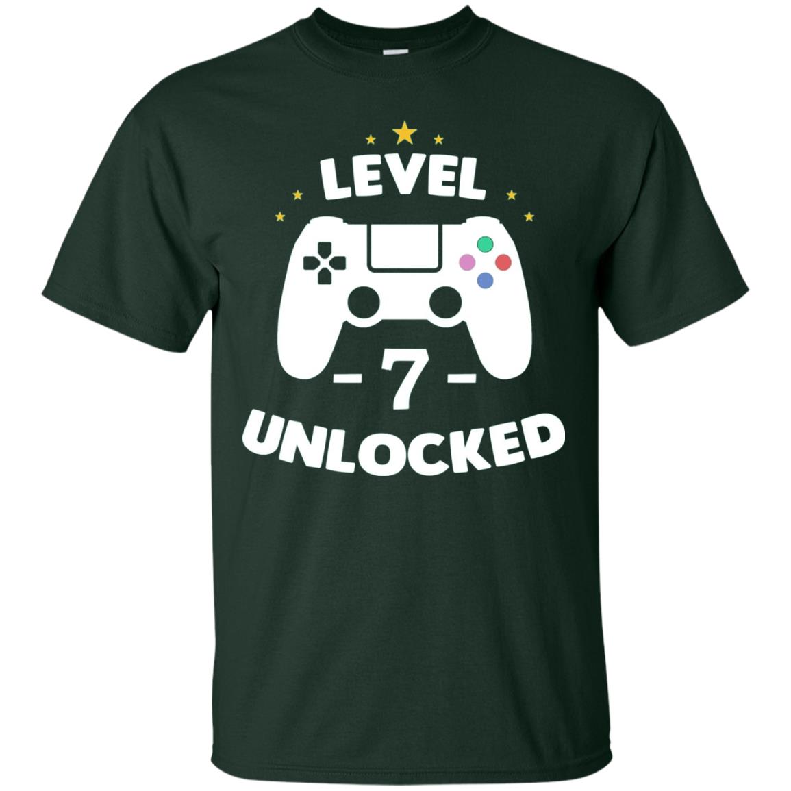 Level 7 Unlocked Gamer T-shirt Forest