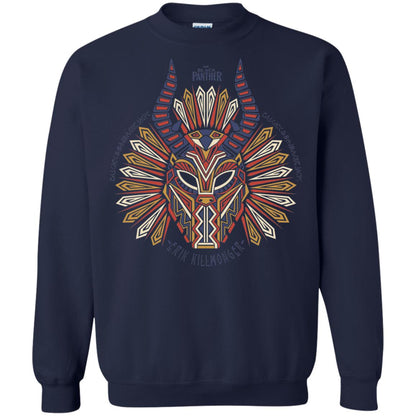 Black Panther Movie Geo Killmonger Movie Lover T-shirt Navy